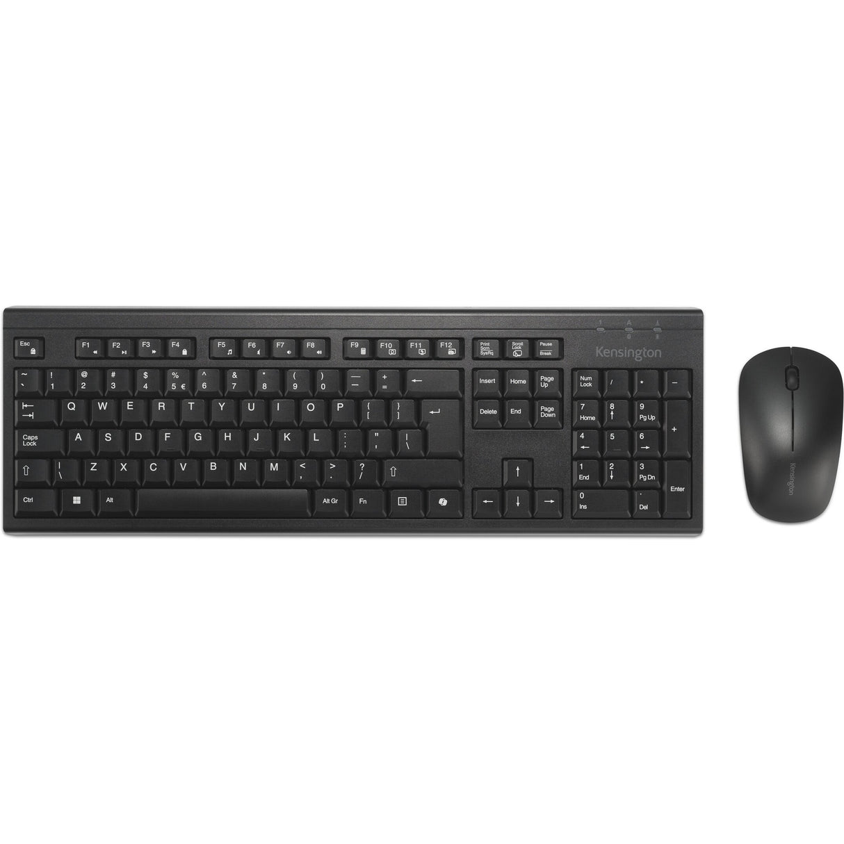 Kensington km270 eq rechargeable desktop set – wireless desktopset (zwart, us lay-out (qwerty), membraan, 100%, bluetooth, 2.4 ghz)
