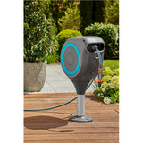 Gardena patio slangbox rollup slanghaspel (grijs turquoise, 20 meter, incl. reinigingsspuit)