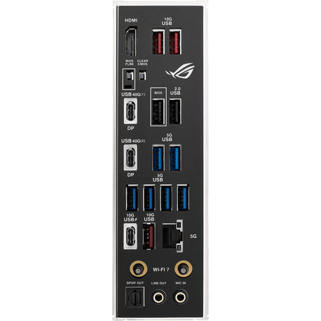 Asus rog strix x870e-h gaming wifi7 socket am5 moederbord (zwart, raid, 5gb-lan, wi-fi 7, bt, sound, atx)