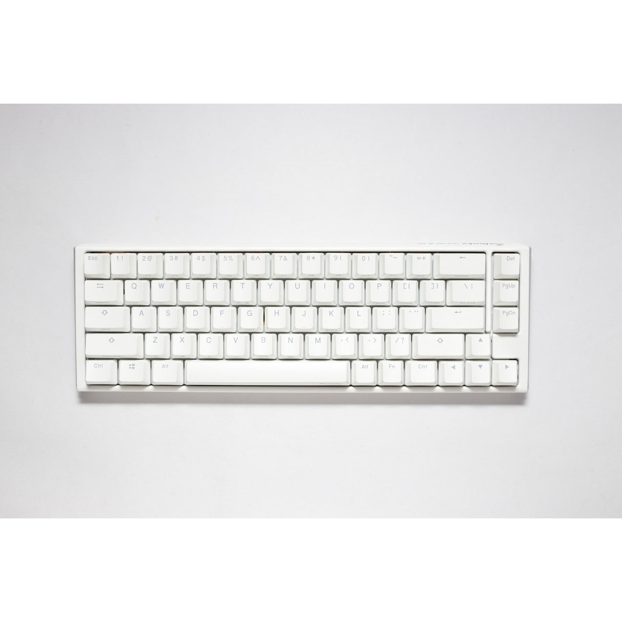 Ducky one 3 classic pure white sf rgb mechanisch toetsenbord (wit, us lay-out (qwerty), cherry mx brown, 65%, rgb leds, double-shot pbt, hot-swappable, quack mechanics)