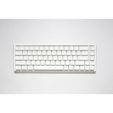Ducky one 3 classic pure white sf rgb mechanisch toetsenbord (wit, us lay-out (qwerty), cherry mx brown, 65%, rgb leds, double-shot pbt, hot-swappable, quack mechanics)