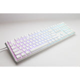 Ducky one 3 classic pure white rgb mechanisch toetsenbord (wit, us lay-out (qwerty), cherry mx silent red, 100%, rgb led, double-shot pbt, hot-swappable, quack mechanics)