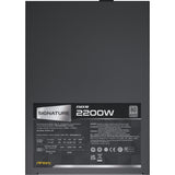 Antec signature 2200 platinum atx3.1 modulaire 2200 watt voeding (zwart, 2x 12v-2x6, 6x pcie)