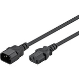Goobay c14 > c13 voedingskabel verlengkabel (zwart)
