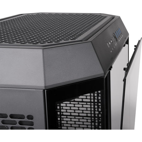 Thermaltake the tower 600 midi tower behuizing (zwart | 4x usb-a | 1x usb-c | tempered glass)