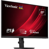 Viewsonic vg2708a-mhd 27 monitor (zwart, 1x hdmi, 1x displayport, vga, sound, 100 hz)