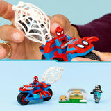 Lego marvel - spidey op zijn motor vs. rhino constructiespeelgoed (11206)