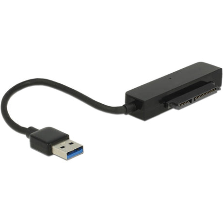 Delock usb-a 3.2 gen 1 naar 22-pin sata (female) converter (zwart)