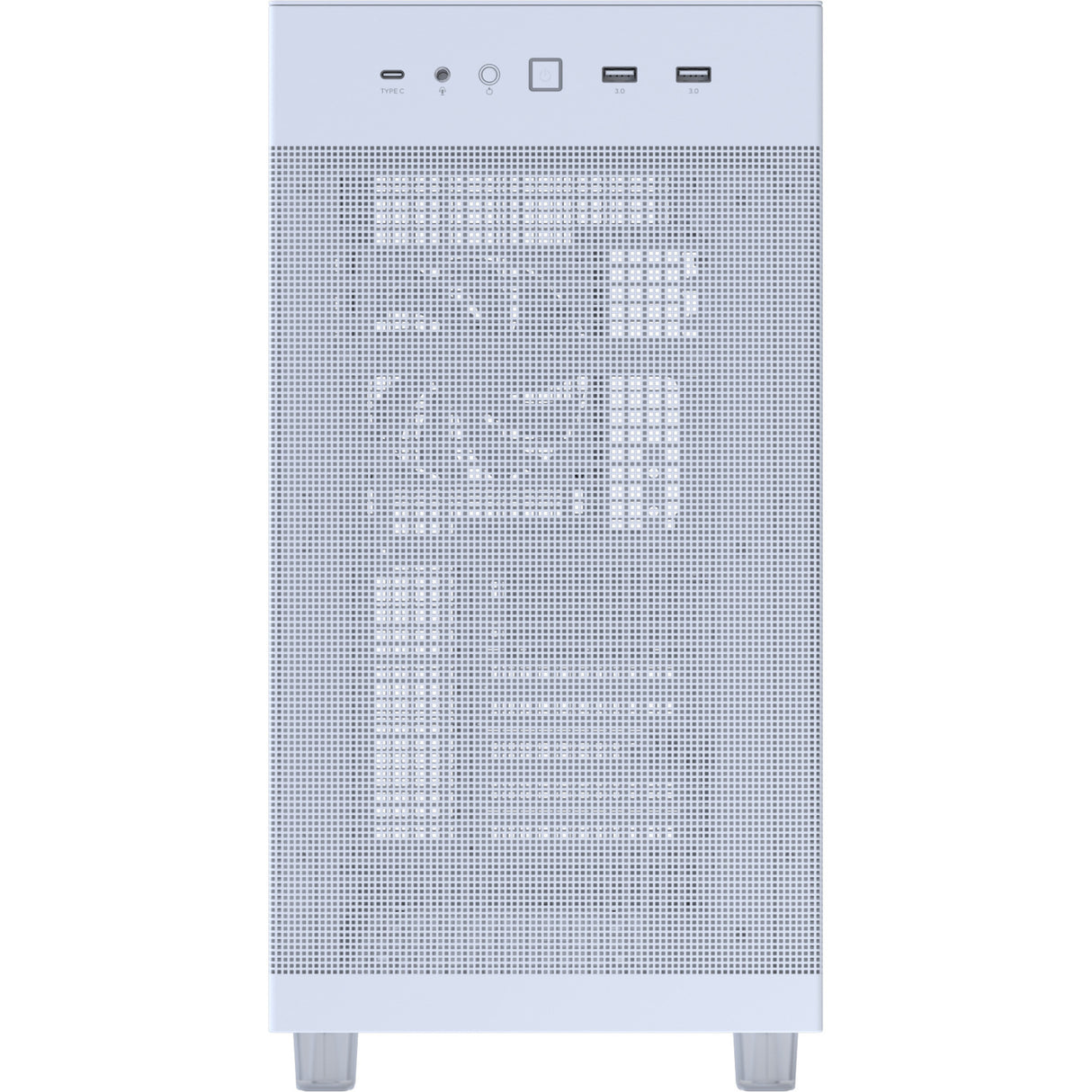 Asus prime ap303 - mesh panel midi tower behuizing (wit | 2x usb-a | 1x usb-c)