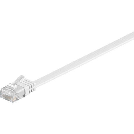 Goobay netwerkkabel rj-45 u utp met cat.5e (wit, 20 meter, platte kabel)
