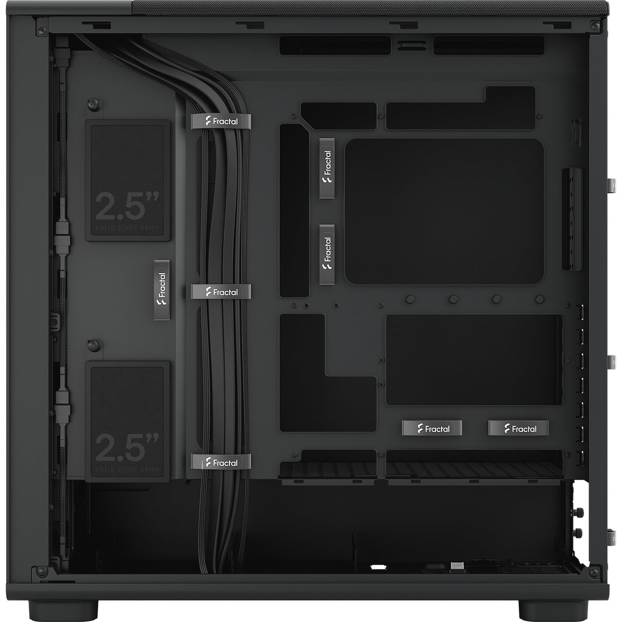 Fractal design epoch xl solid midi tower behuizing (zwart | 2x usb-a | 1x usb-c)