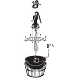 Ubbink acquaarte - newcastle waterornament (bruin zwart)