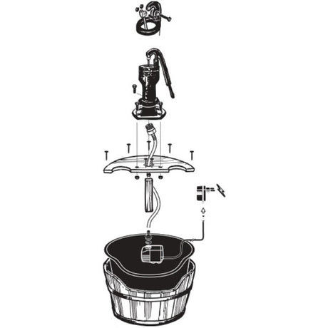 Ubbink acquaarte - newcastle waterornament (bruin zwart)