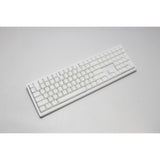 Ducky zero 6108 pure white rgb mechanisch gaming toetsenbord (wit, us lay-out (qwerty), cherry mx2a red, 100%, rgb leds, double-shot pbt, hot swap, 2.4ghz | bluetooth | usb-c)