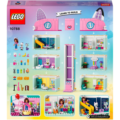 Lego gabby's poppenhuis gabby's poppenhuis speelgoed speelgoed met 4 minifiguren en accessoires voor kinderen 4+ - 10788