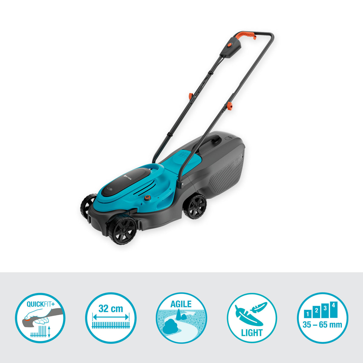 Gardena grasmaaier easymax 32 18v p4a solo
