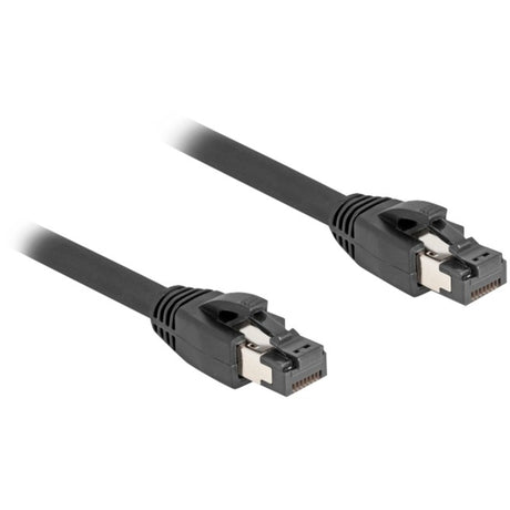 Delock netwerkkabel s ftp, rj-45 met cat.8.1 (zwart, 15 meter)