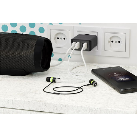 Goobay 4-way usb charger (30 w) (zwart)