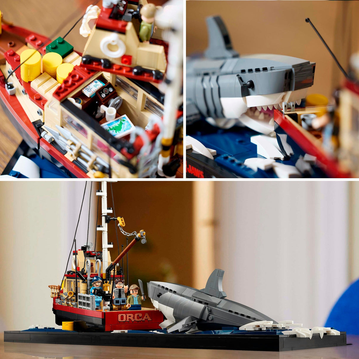 Lego ideas - jaws constructiespeelgoed (21350)