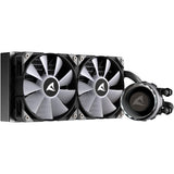 Sharkoon s80 rgb waterkoeling (zwart, 4-pins pwm fan-connector)