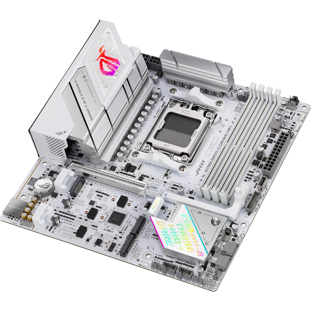 Asus rog strix b850-g gaming wifi socket am5 moederbord (2.5gb-lan, wi-fi 7, bt, sound, µatx)