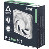 Arctic p12 pro pst case fan (wit, 120 x 120 x 25 mm, pwm)