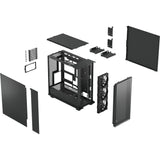 Fractal design epoch xl solid midi tower behuizing (zwart | 2x usb-a | 1x usb-c)