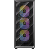 Antec ax85 argb midi tower behuizing (zwart | 2x usb-a | tempered glass)