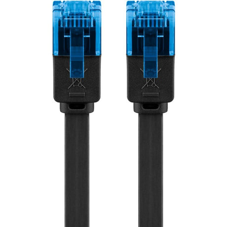 Goobay cat 6a u utp platte kabel (zwart, 20 meter)
