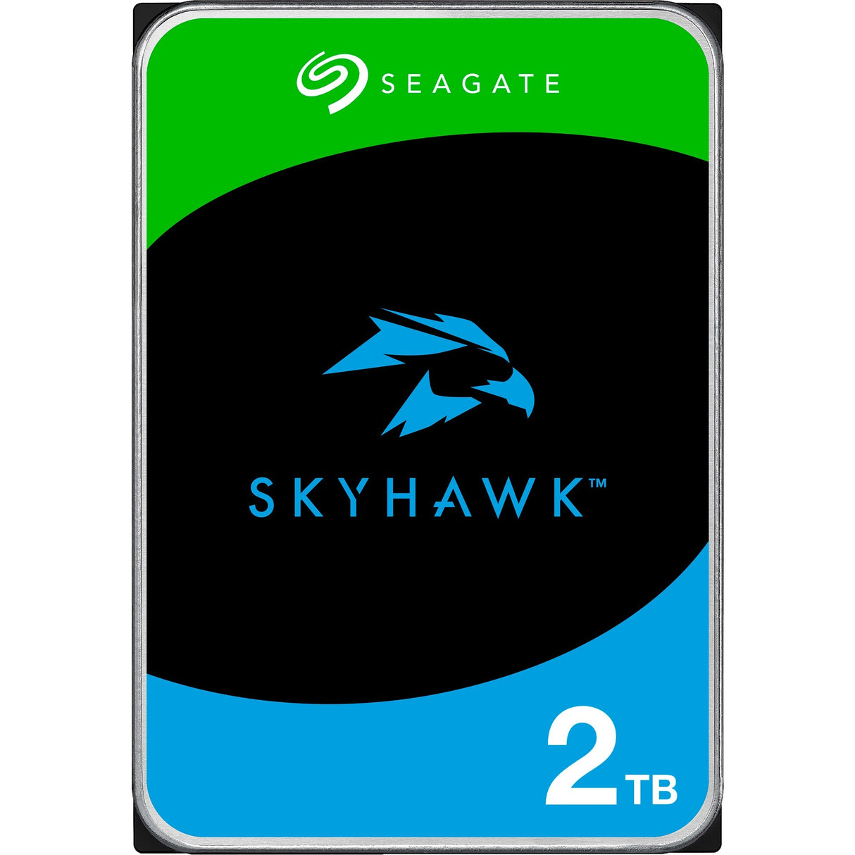 Seagate skyhawk 2 tb harde schijf (sata 6 gb s, 3 jaar rescue data recovery services)