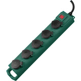 Brennenstuhl super-solid sl 554 de ip54 tuinstekkerdoos 5-voudig 5m h07rn-f 3g1,5