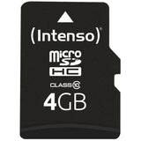 Intenso microsdhc 4gb class 10 geheugenkaart (incl. sd adapter)
