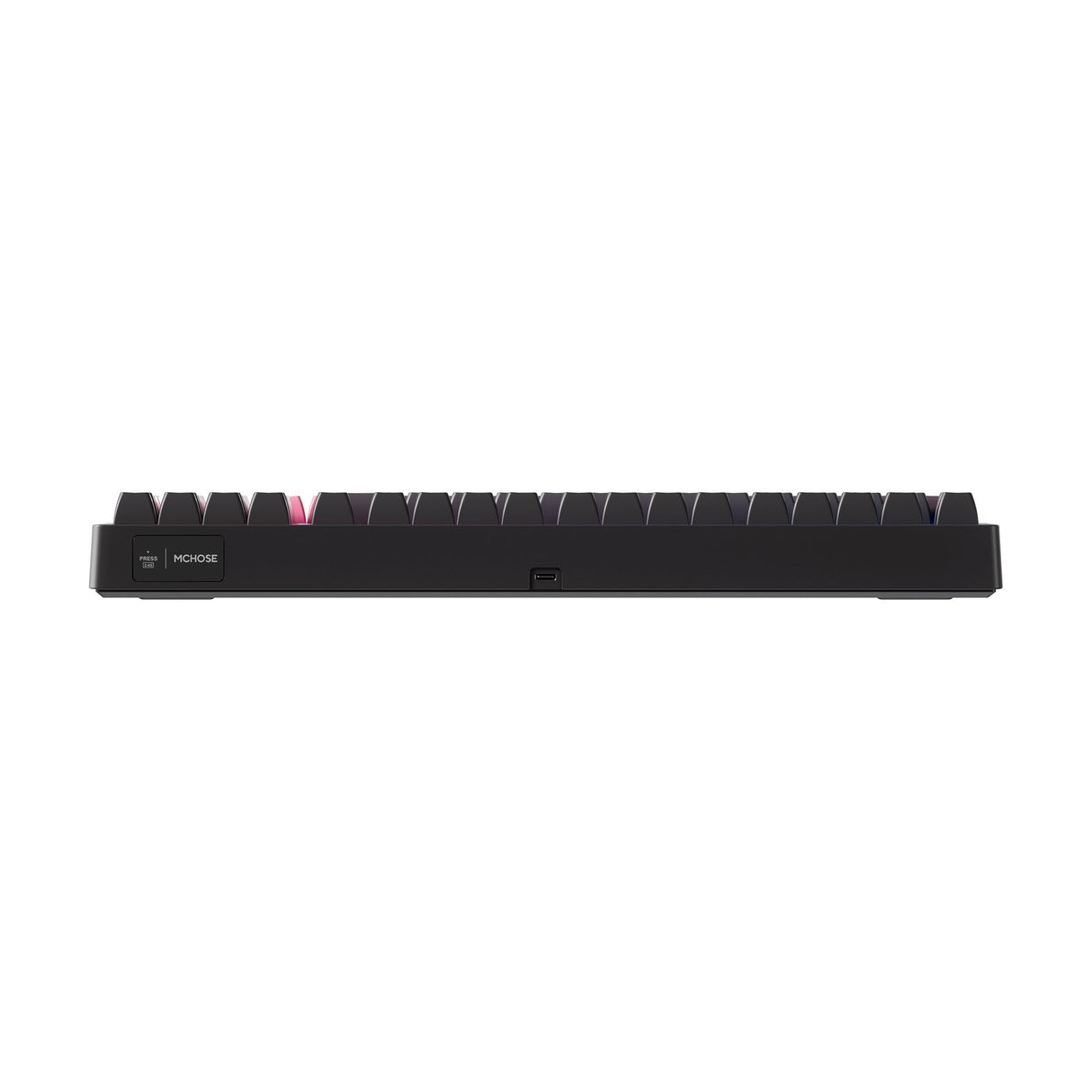 Mchose g98 pro black pink flame orange wireless tri-mode custom mechanical rgb gaming toetsenbord (zwart, us lay-out (qwerty), ttc flame orange, rgb, hot swap, side engraved pbt, draadloos | bluetooth | usb-c)