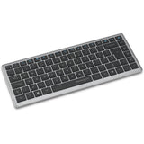 Kensington kb435 eq rechargeable multi-device compact keyboard (grijs, us-international lay-out (qwerty), scissor switches, 80% (tkl), usb, 2,4 ghz, bluetooth 5.4)