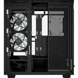 Sharkoon rebel c60 rgb midi tower behuizing (zwart | 2x usb-a | 1x usb-c | rgb | tempered glass)