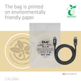 Club 3d displayport 1.4 hbr3 kabel (zwart, 2 meter, 8k)