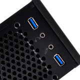 Silverstone sst-ml09b htpc behuizing (zwart | 2x usb-a)