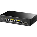 Cudy 8-gbe poe+ switch with 2 uplink sfp (zwart)