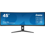 Iiyama prolite xcb4594dqsn-b1 44.5 curved ultrawide monitor (zwart, 2x hdmi, displayport, 3x usb-a, usb-b, usb-c, rj-45, 165 hz)