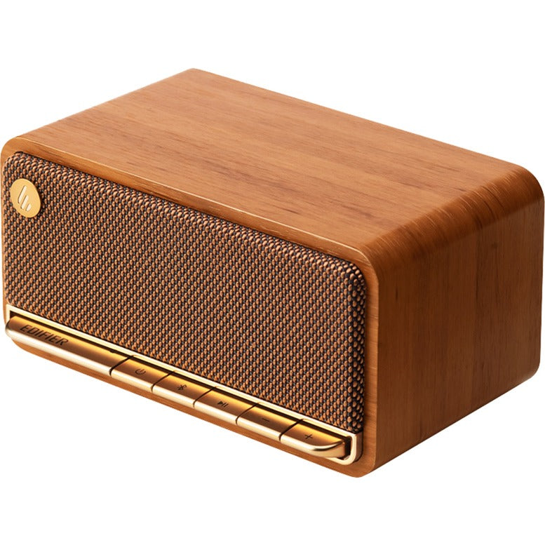 Edifier mp230 retro bluetooth speaker luidspreker (houtkleur, bluetooth, microsd, aux, usb-c)
