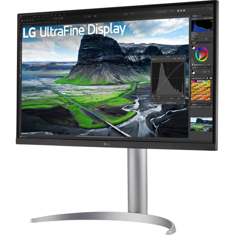 Lg ultrafine 27uq850v-w 27 4k uhd monitor (wit zilver, 2x hdmi, displayport, 2x usb-a, usb-b, usb-c)