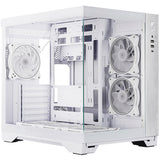 Chieftec visio midi tower behuizing (wit | 2x usb-a | 1x usb-c | rgb | tempered glass)