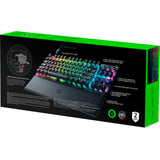 Razer huntsman v3 pro tkl rgb mechanisch gaming toetsenbord (zwart, us lay-out (qwerty), analog optical gen 2, 80% (tkl), double-shot pbt)