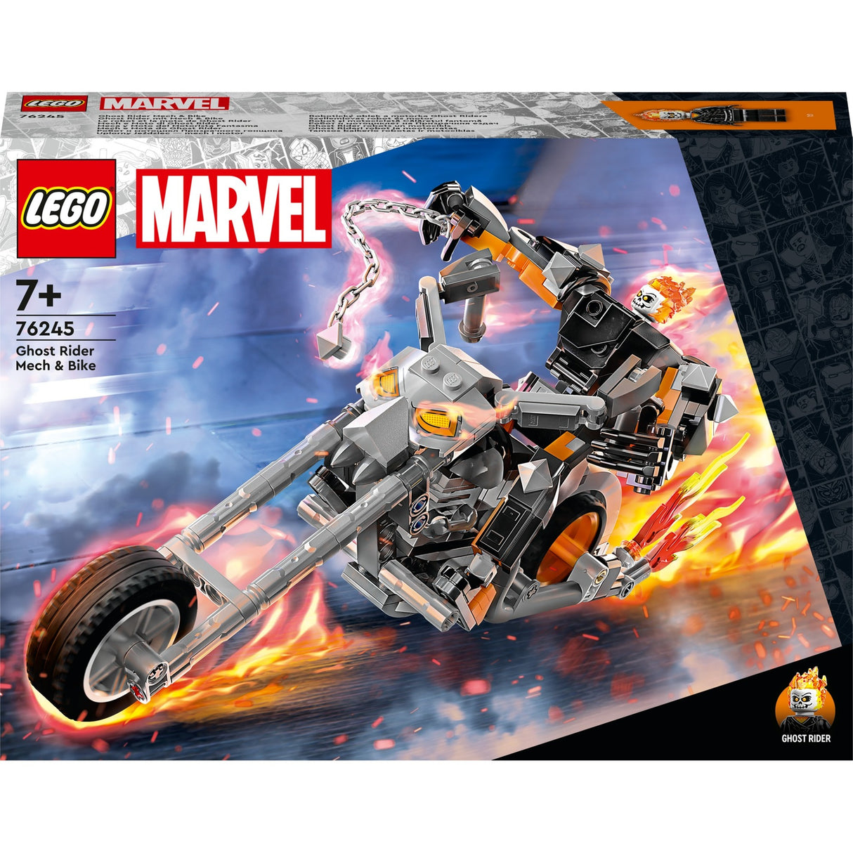 Lego marvel - ghost rider mech motor constructiespeelgoed (76245)