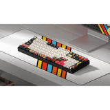 Iqunix f97 graffiti diary wireless mechanical keyboard (zwart, us lay-out (qwerty), cherry mx red, 96%, rgb leds, hot-swappable, pbt, 2.4ghz | bluetooth 5.1 | usb-c)