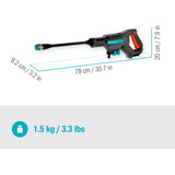 Gardena aquaclean 24 18v medium hogedrukreiniger - 24 bar - excl. accu