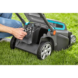 Gardena elektrische grasmaaier powermax 1800 42 (zwart turquoise, 5042-20)