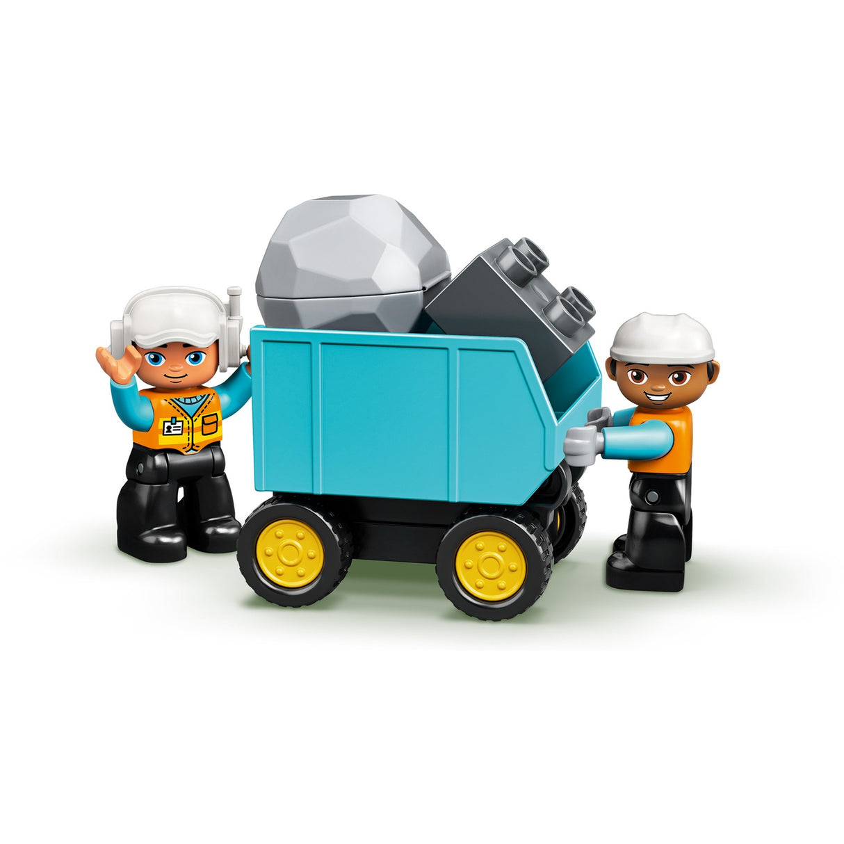 Lego truck tracked excavator
