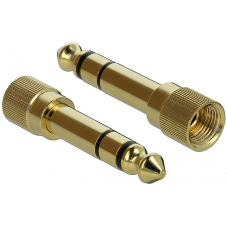 Delock stereokabel 3,5 mm 3 pin-stekker > 3,5 mm 3 pin-stekker (zwart, 2 meter)