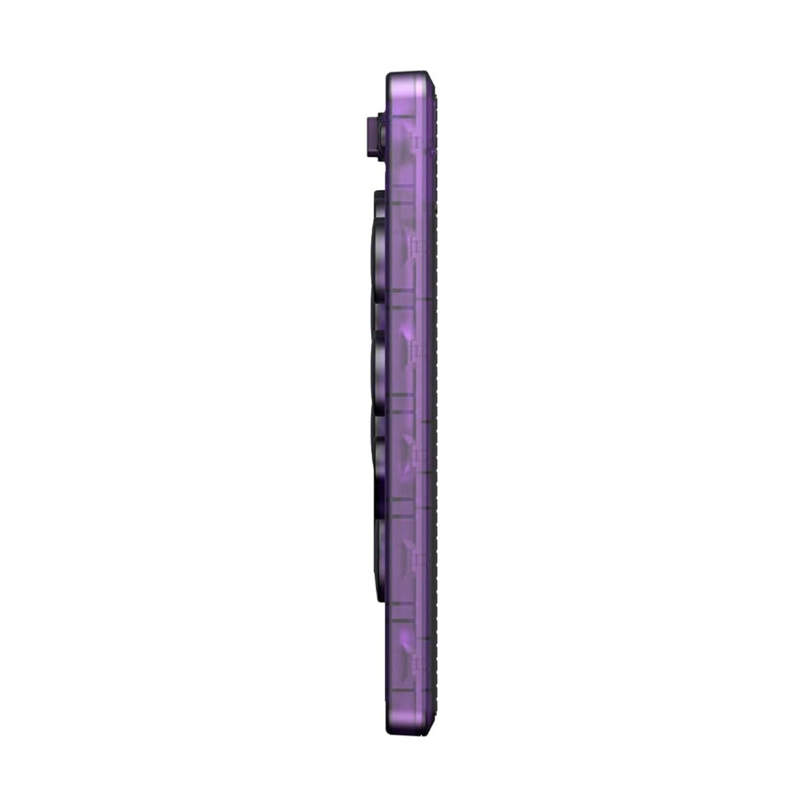 8bitdo arcade controller - transparent purple signature edition (paars transparant, 2.4 ghz bluetooth usb, nintendo switch 1 + 2, pc)
